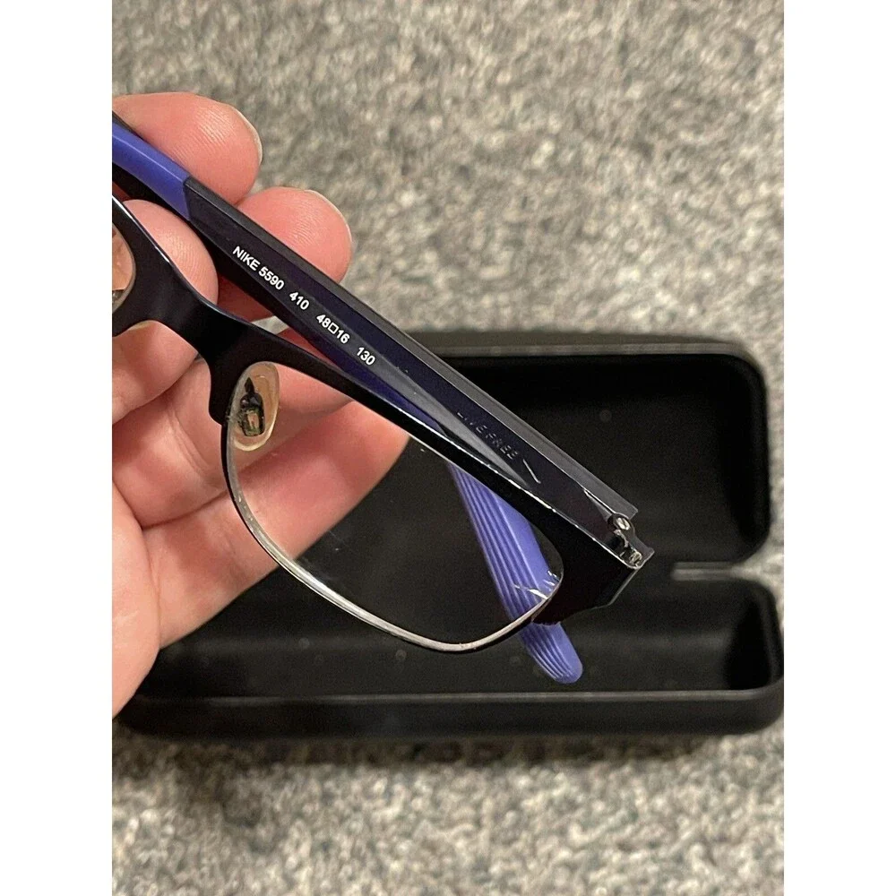 KIDS Nike 5590 410 Satin Navy Eyeglasses 48/16/130 DD12